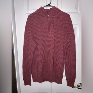 Joseph Abboud sweater, cotton/poly blend 1/4 zip, men's medium‎